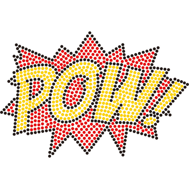 Power Rhinestone Heat Transfer Wholesale Custom Motif
