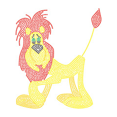 Animal Pattern Heat Rhinestone Transfer Motif