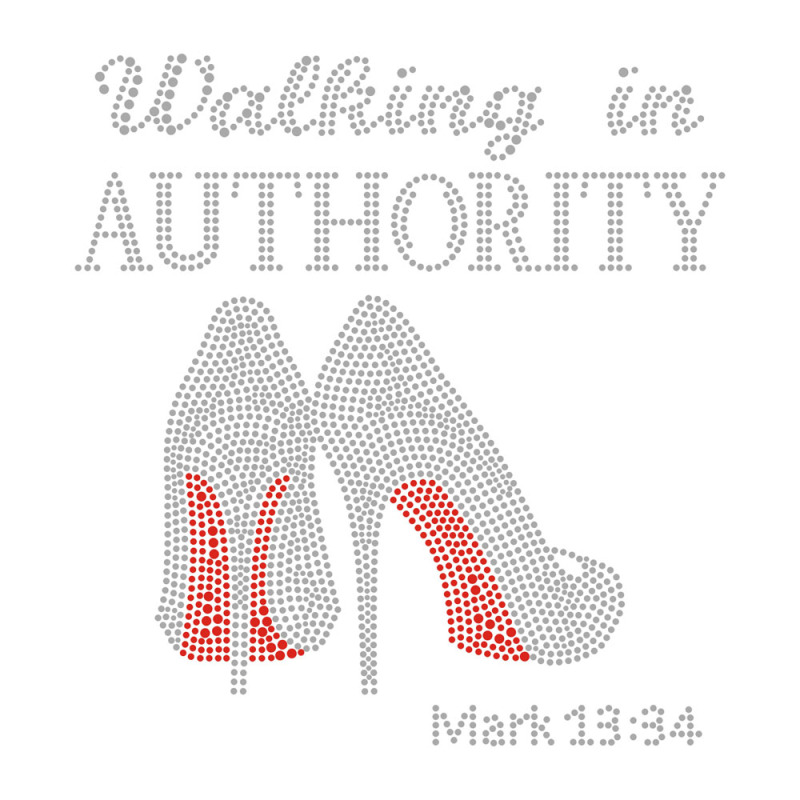 Women High Heels With Text Rhinestone Heat Transfers
