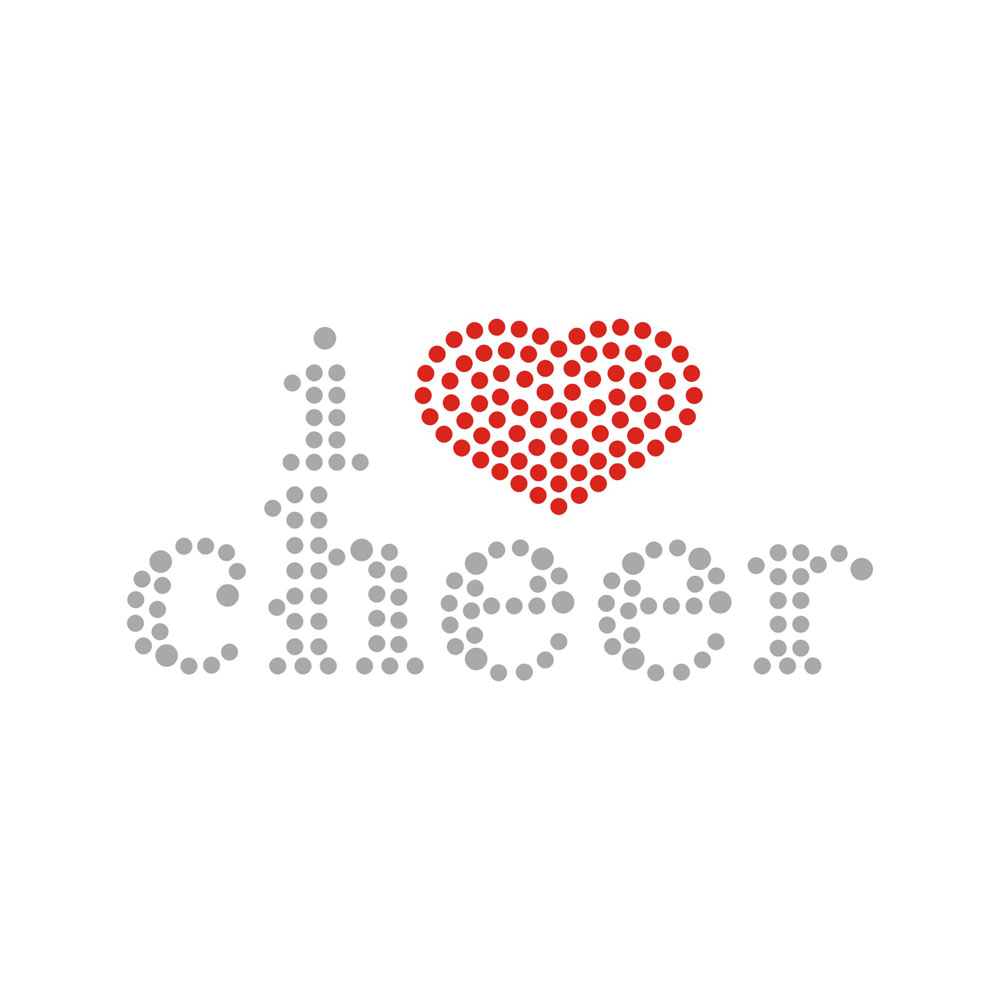 Cheer Cute Lips Letter Heart Designs