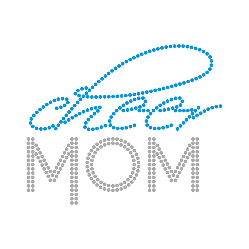 Love Mom Sports Series Rhinestone Transfer