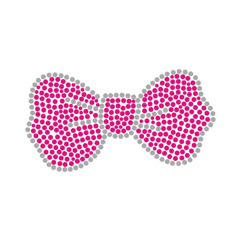 Pink Color Series Letter Design Bling Crystal Transfer Rhinestone