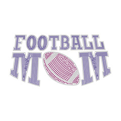 Love Mom Sports Series Rhinestone Transfer