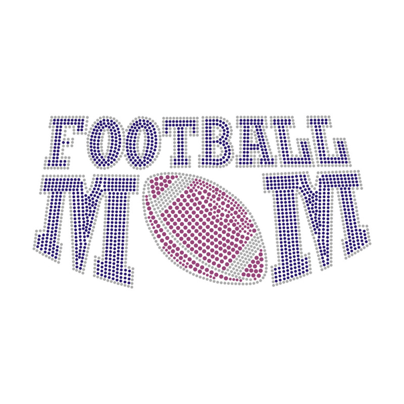 Love Mom Sports Series Rhinestone Transfer