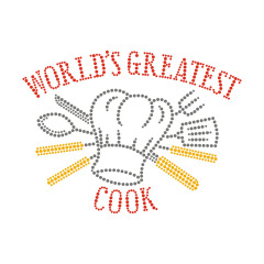 Chef Las Vegas Texas Rhinestone Transfer Hot Fix Bling Motif