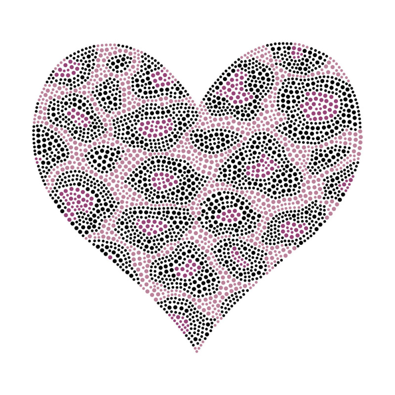 Heart Series Rhinestone Transfer Crystal