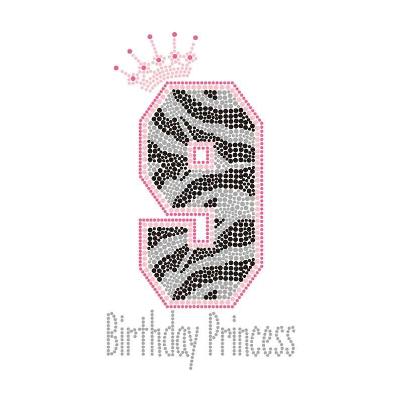 Bling Transfer Arabic Numerals Designs Rhinestone Transfer Iron On