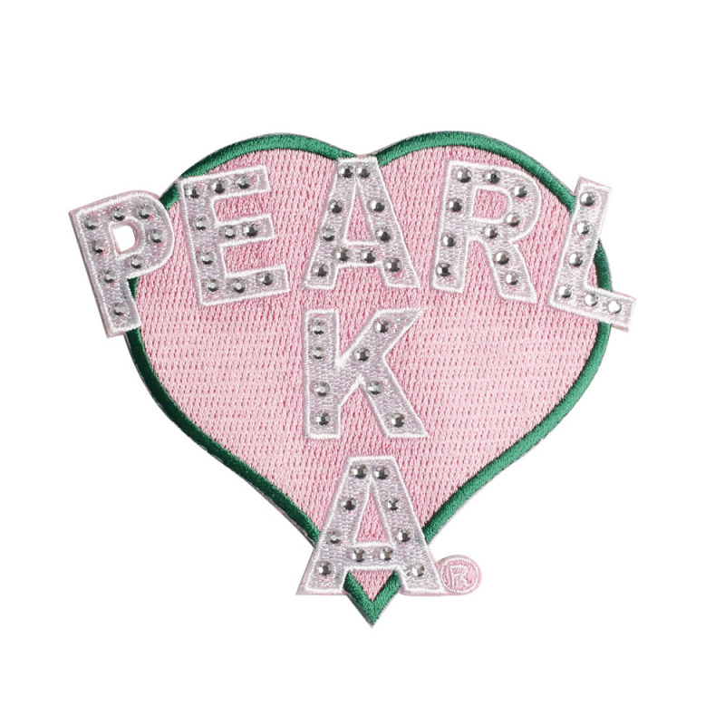 Aka Leaf Sequin Patch Rhinestone Peal