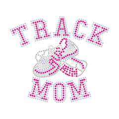 Love Mom Sports Series Rhinestone Transfer