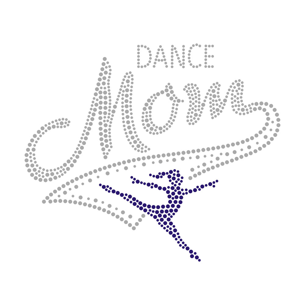 Love Mom Sports Series Rhinestone Transfer