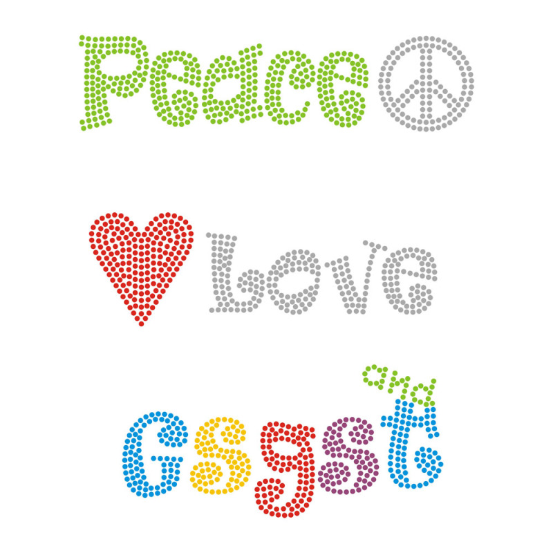 Bling Letter Crystal Design Heat Transfer Rhinestone