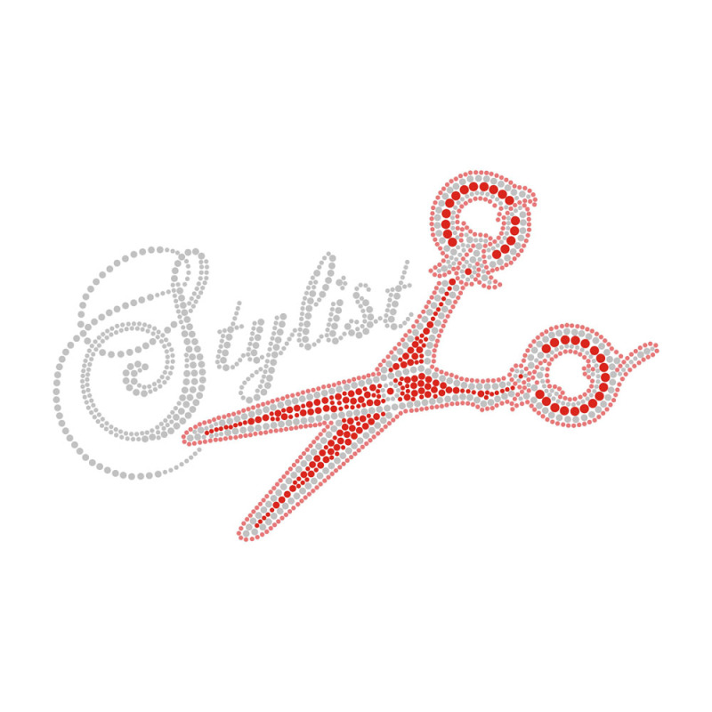 Fire Letter Pattern Rhinestone Transfer Bling