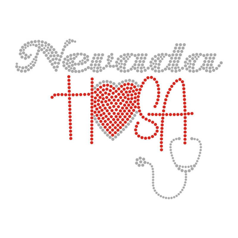 Rhinestone Transfer Hotfix Love Designs