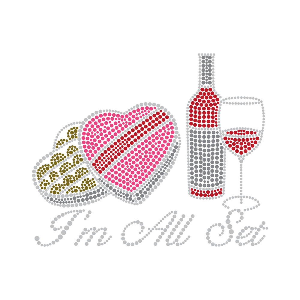 Pink Girl Crystal Design Rhinestone Transfer Diamond