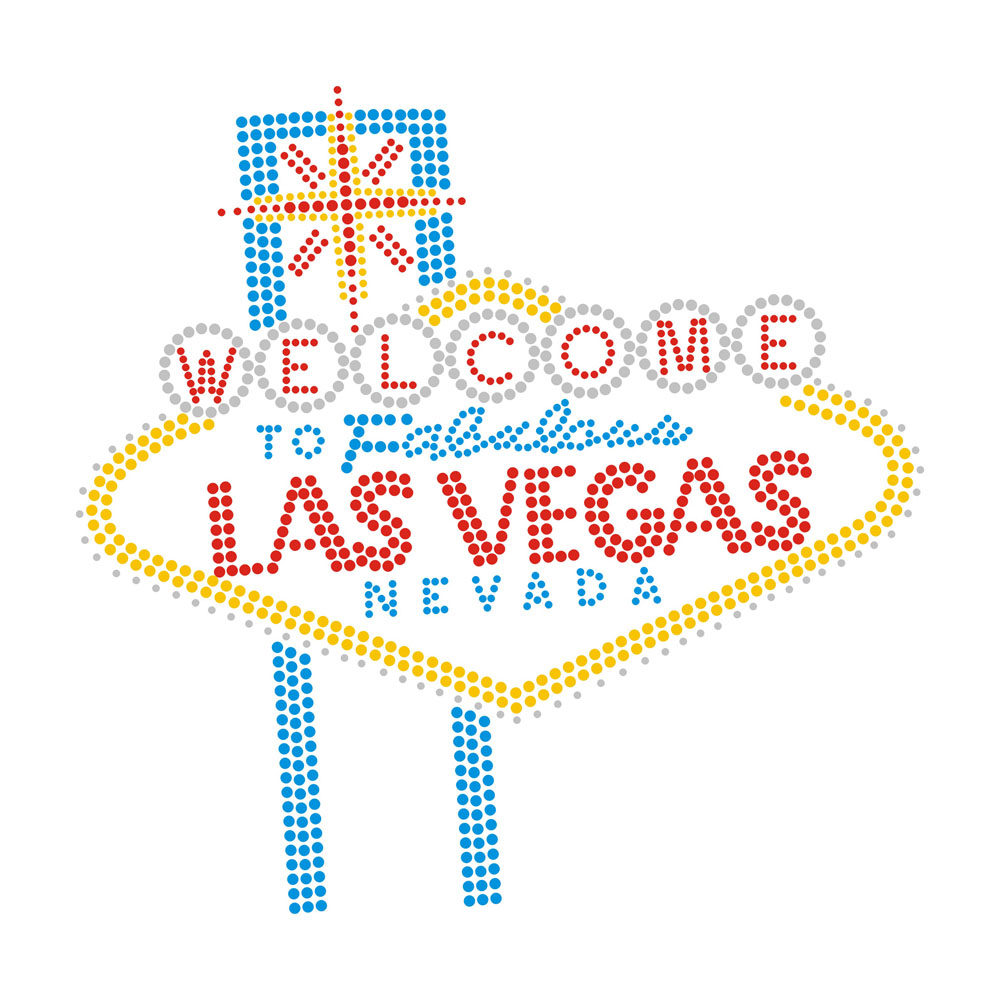 Chef Las Vegas Texas Rhinestone Transfer Hot Fix Bling Motif