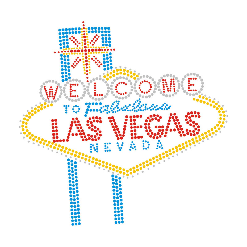 Chef Las Vegas Texas Rhinestone Transfer Hot Fix Bling Motif