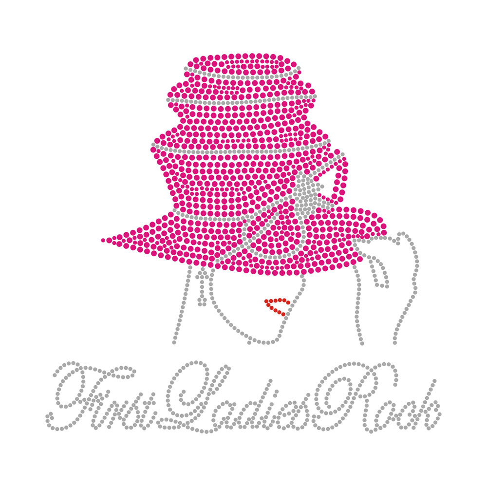 Pink Girl Crystal Design Rhinestone Transfer Diamond