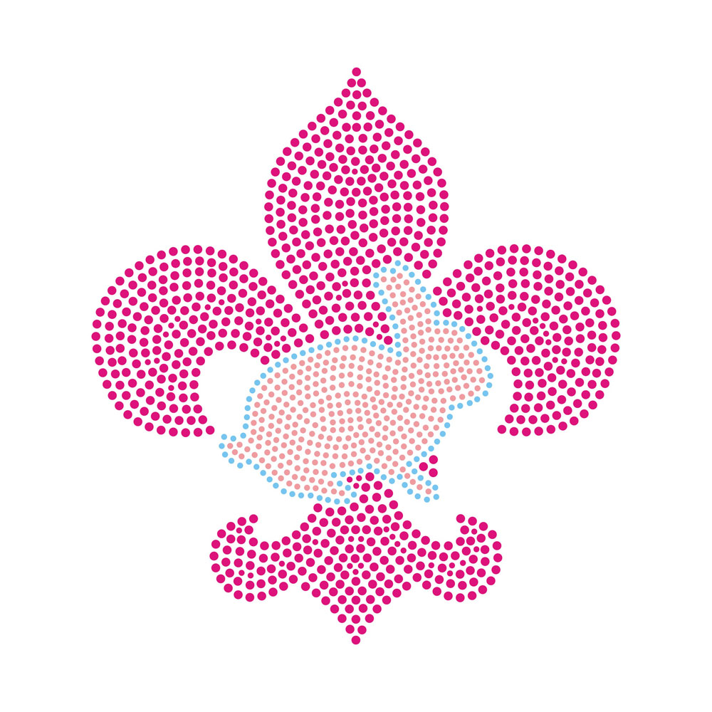 Iris Pattern Collection Design Bling Transfer Rhinestone