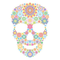 Multi Color Personalized Skull Designs Rhinestone Transfer