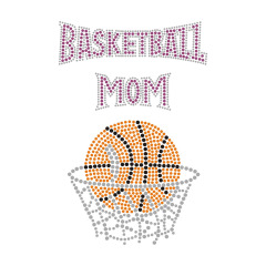 Love Mom Sports Series Rhinestone Transfer