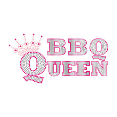 Pink Color Series Letter Design Bling Crystal Transfer Rhinestone