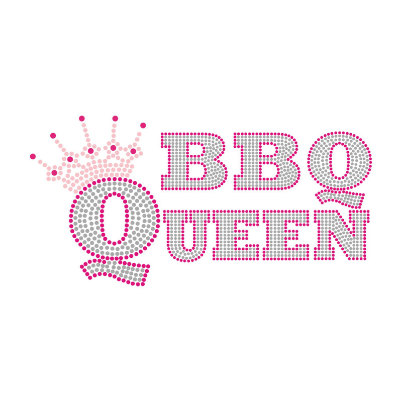 Pink Color Series Letter Design Bling Crystal Transfer Rhinestone