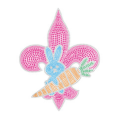 Iris Pattern Collection Design Bling Transfer Rhinestone