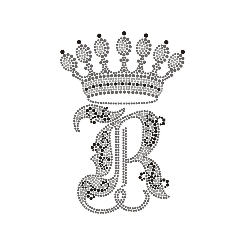 English Alphabet Designs Rhinestone Transfer Hot Fix Bling