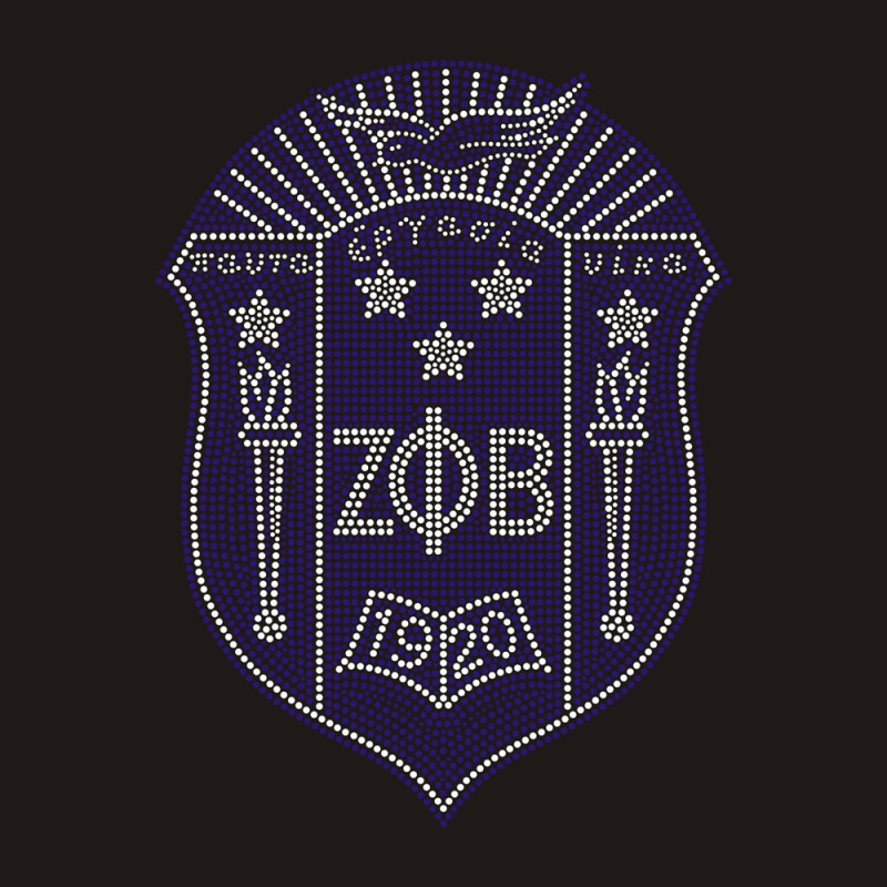 Custom Zeta Phi Beta rhinestone
