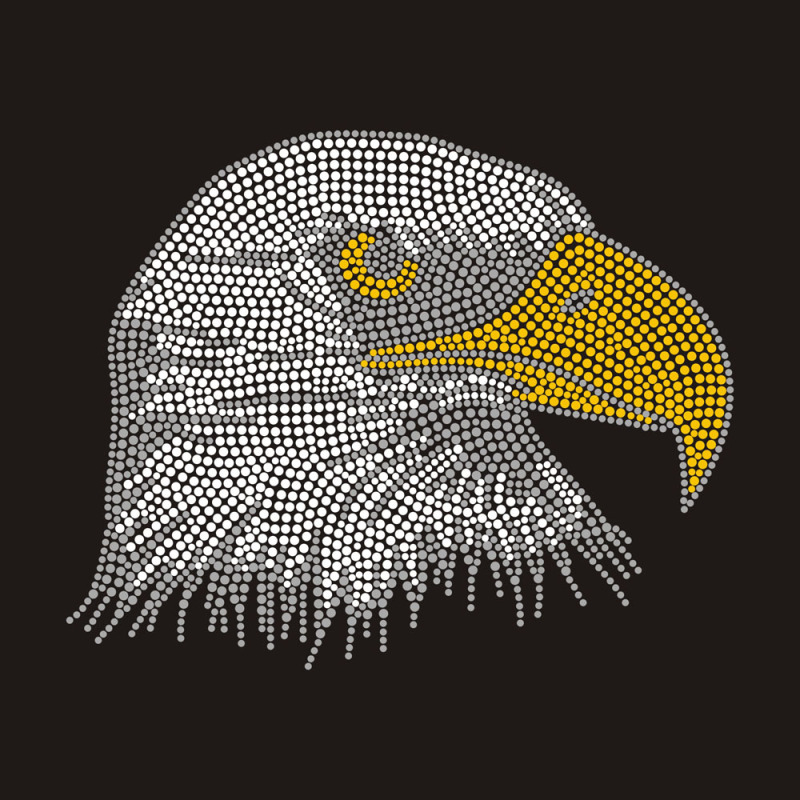 Custom eagle face bling rhinestone