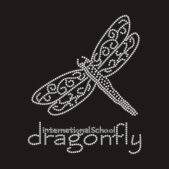 Custom bling Dragonfly rhinestone