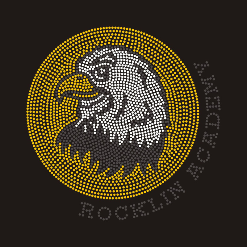 Custom gold eagle bling rhinestone design