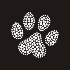 Custom cute bear paw cystal