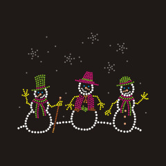 Bling Rhinestone Christmas snowman Design