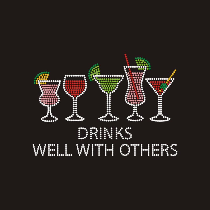 Rhinestone drink wine design