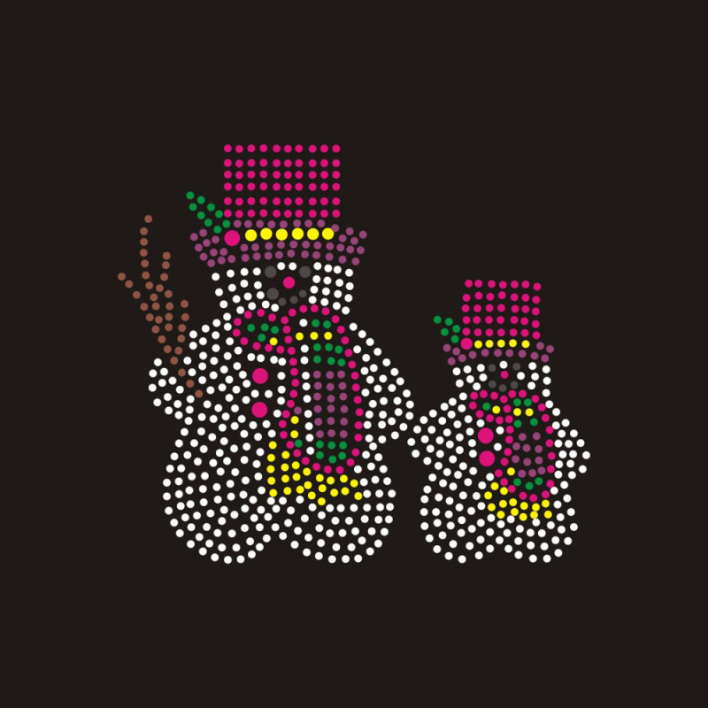 Bling Rhinestone Christmas Snowman Design