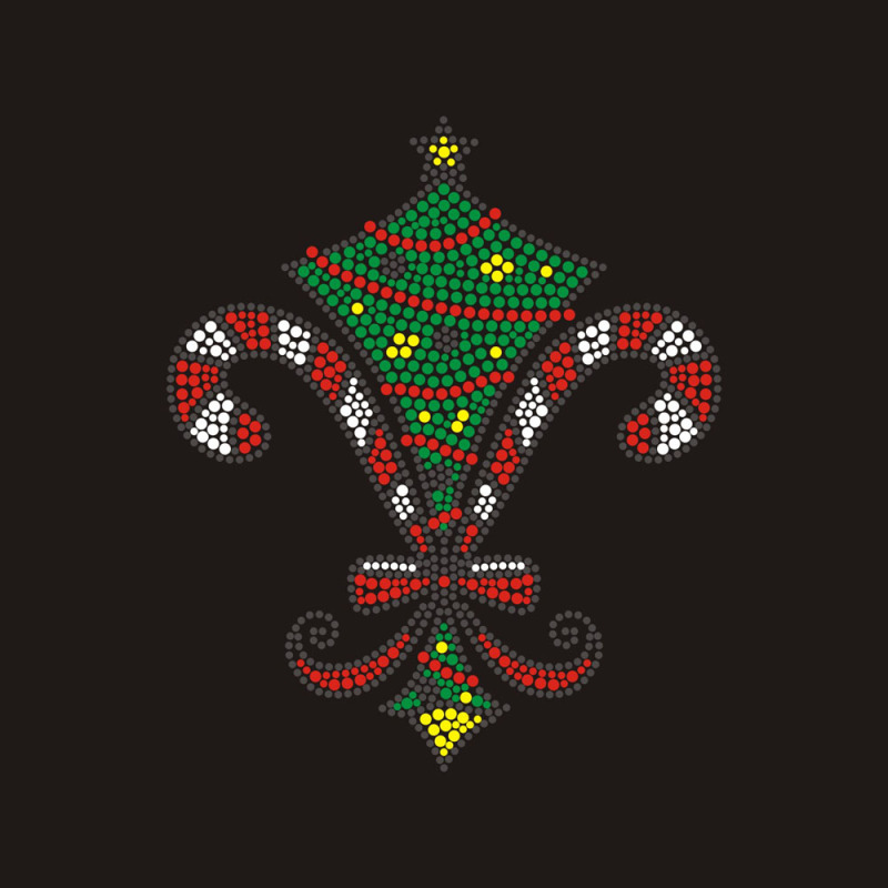 Fleur de Lis Arts and Rhinestone design