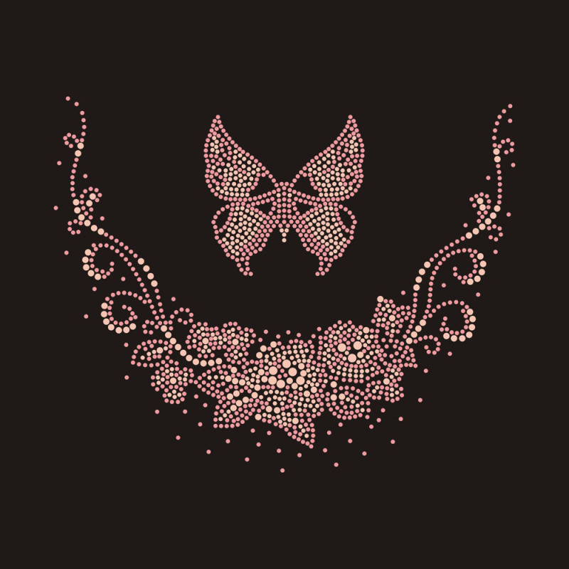 Custom cute pink Butterfly Bling Rhinestone