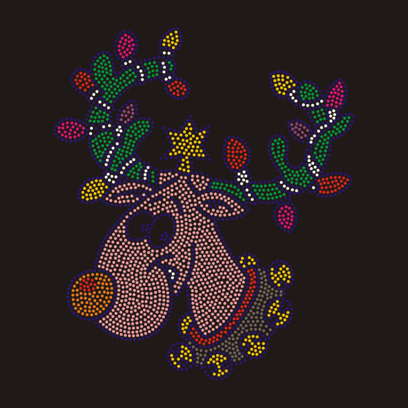 Bling Rhinestone Christmas Reindeer Design