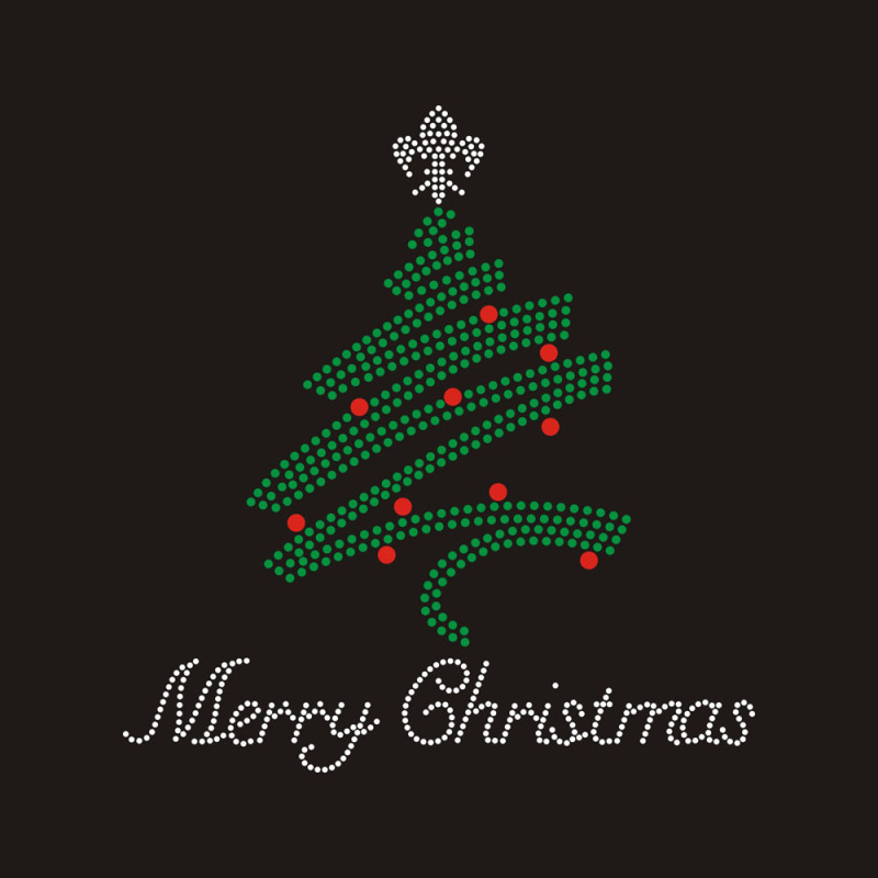 Bling Rhinestone Christmas Tree Design