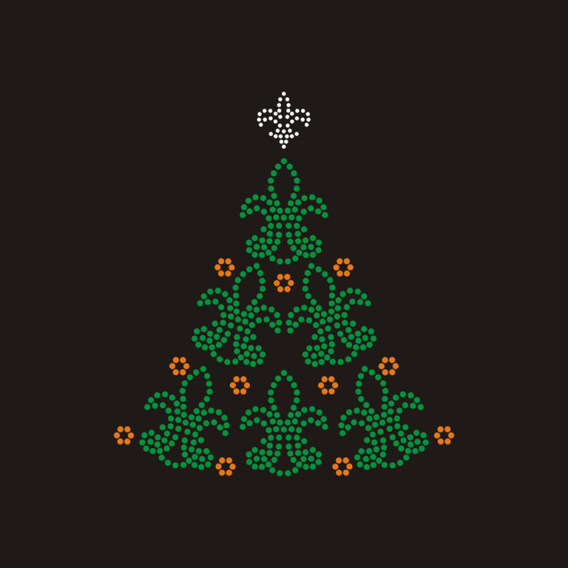 Bling Rhinestone Christmas Tree Design