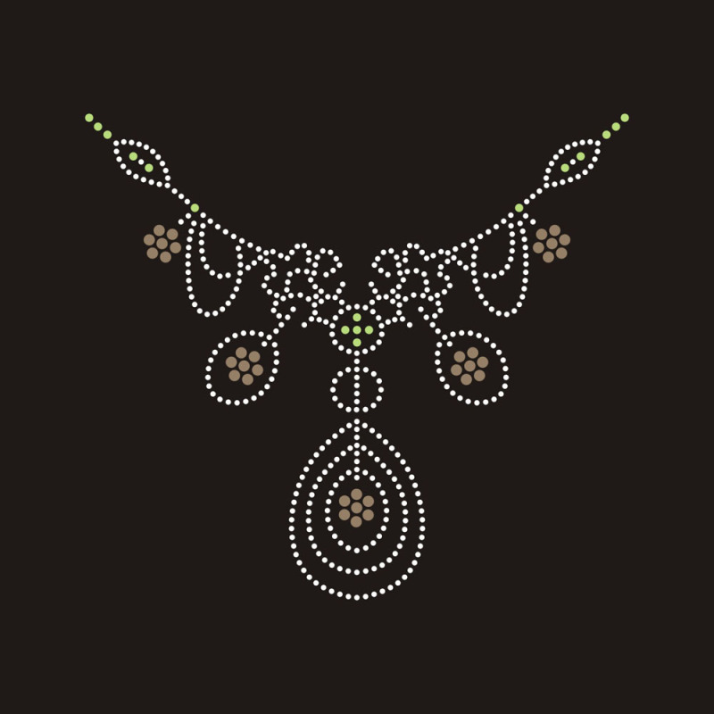Bling Crystal Collar Rhinestone Transfer design