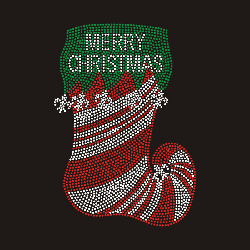 Bling Rhinestone Christmas Stocking Design