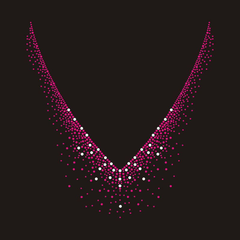 Flower Collar Rhinestone Transfer design