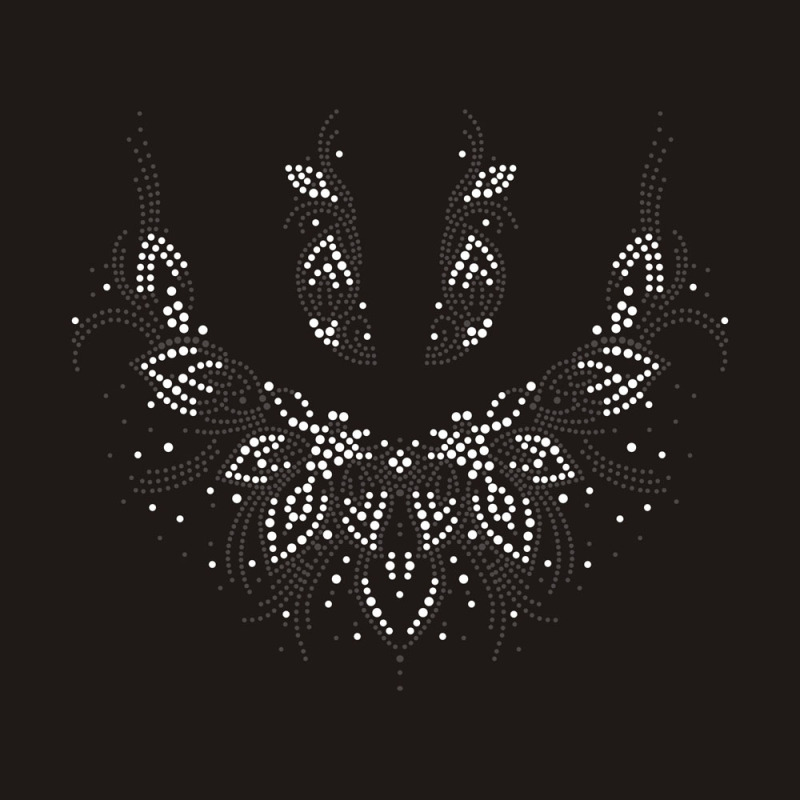 Bling Black Collar Rhinestone Transfer design