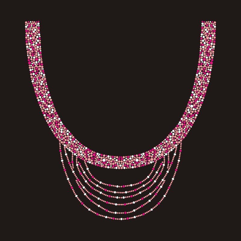Bling Pink Collar Rhinestone Transfer design
