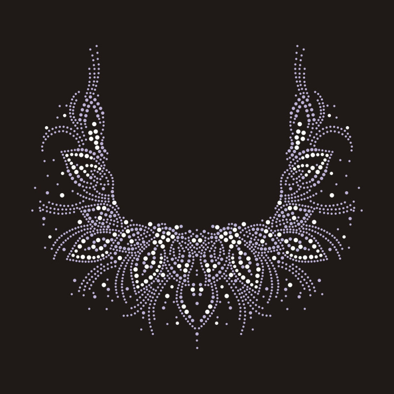 Bling Light Purple Collar Rhinestone Transfer design