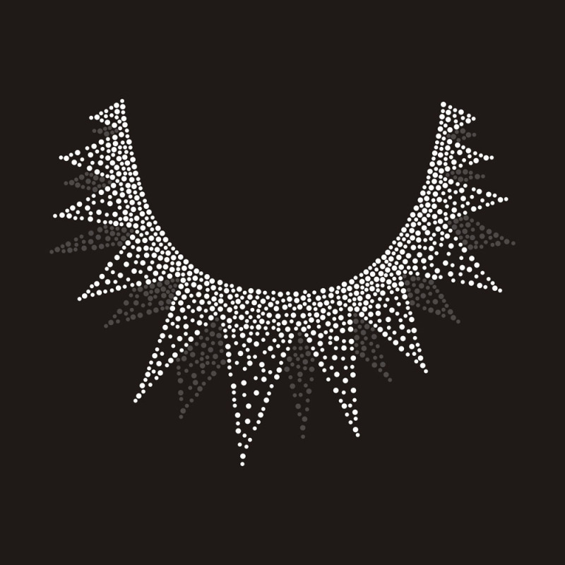 Flower Collar Rhinestone Transfer design