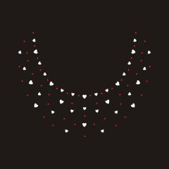 Bling Crystal Collar Rhinestone Transfer design