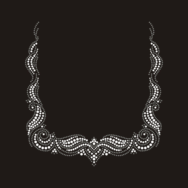 Bling Crystal Collar Rhinestone Transfer design Uniflying
